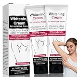 Crema Aclarante Corporal 120ml,Tratamiento para Manchas Oscuras, Apto para Axilas,Rodillas y Zonas Íntimas,Hidratación Profunda para un Tono de Piel Más Uniforme y Suave