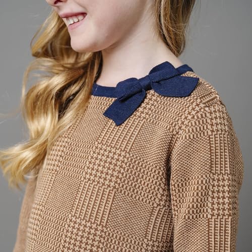 Image of Hope & Henry Girls' Milano Tipped Sweater Dress