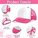 Handepo 12 Pack Trucker Hat for Kids Summer Polyester Mesh Cap Adjustable Sublimation Blank Hats Baseball Caps for Outdoor (Multi Color)