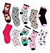 Women's or Teens Dog Breed Socks (10 Pair) Fits Size 9-11 (Pug)