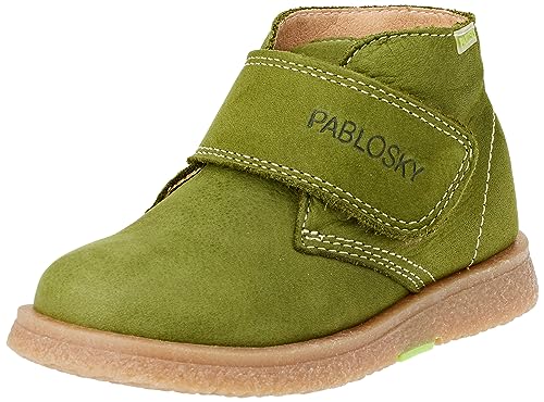 Chaussure Bateau Pablosky Garçon 506884 en cuir bleu marine