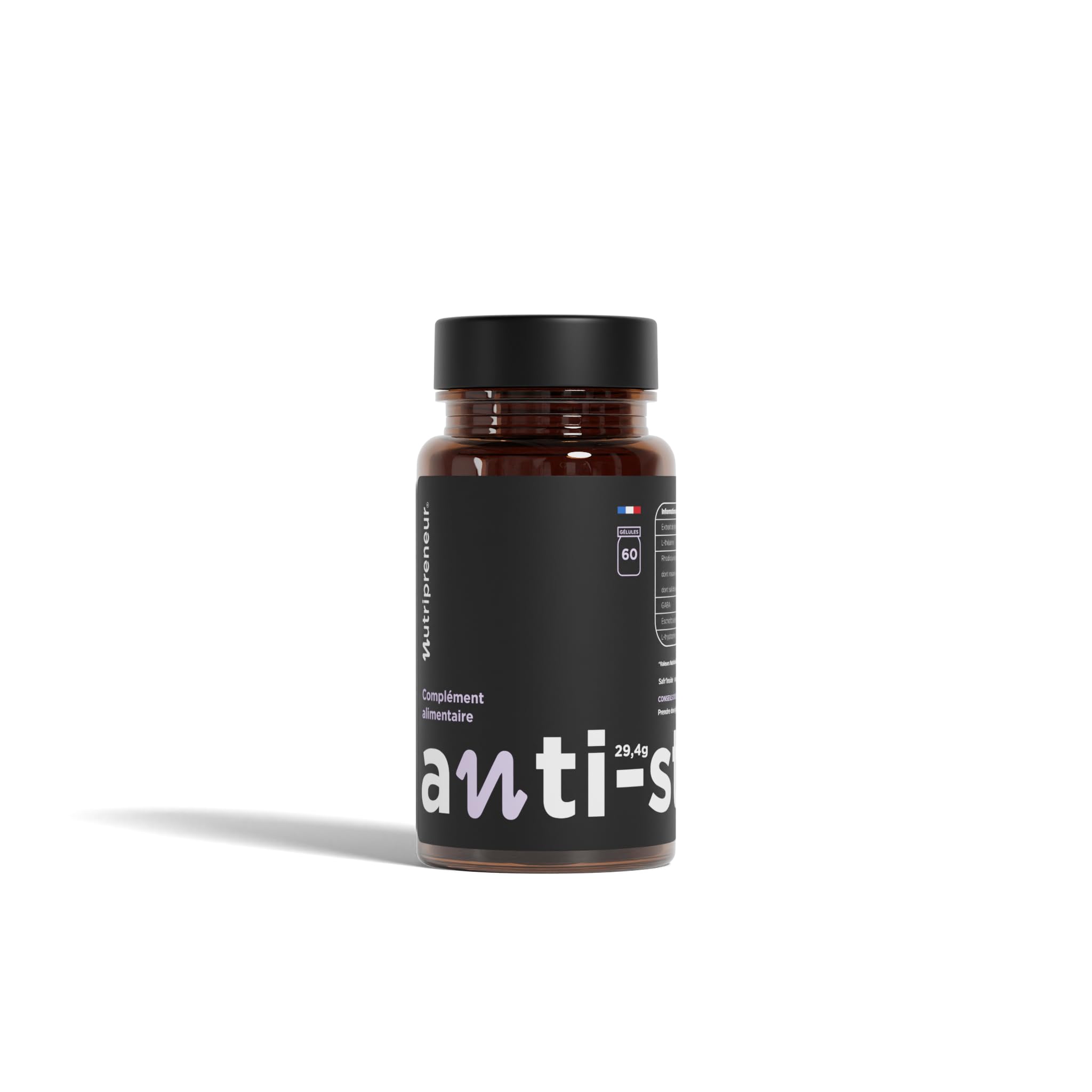 Anti-stress - 3 mois - Extrait de Safran, Rhodiola, L-théanine, Gaba, L-tryptrophane, Pavot de californie (3)