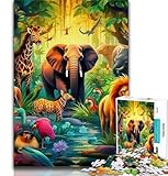 Puzzles pour adultes 1000 pièces : Ce puzzle de 1000 pièces pour adultes, avec des dessins animés, des animaux, des paysages, etc., est idéal pour la détente et la stimulation mentale. Son matériau épais et de haute qualité garantit une durabilité accrue, tandis que la découpe précise à la machine garantit un ajustement parfait sans espace entre les pièces. Dimensions : 38 x 26 cm, 70 x 50 cm.