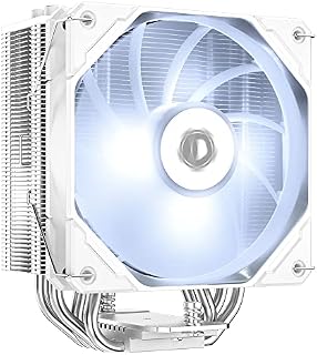 ID-COOLING SE-224-XTS White CPU Cooler 4 Heatpipes CPU Air Cooler White LED light 120mm PWM Fan CPU Fan for Intel LGA1700/115X/1200; AMD AM4/AM5