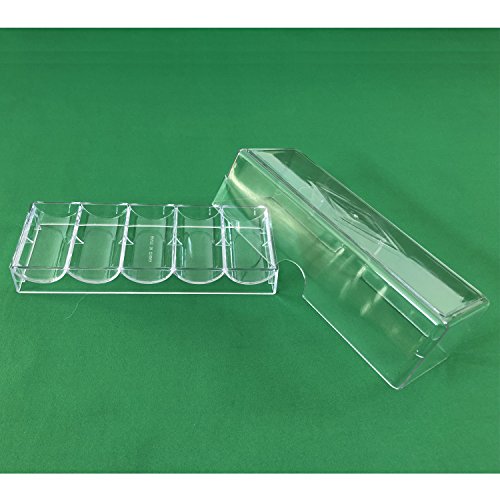 Yuanhe Clear Acrylic Poker Chip Tray With Cover-Holds 100 Chips ¡­ #TOP2