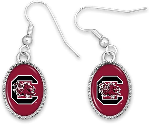 Pendientes Kennedy de Carolina del Sur Gamecocks con licencia USC, No es una piedra preciosa