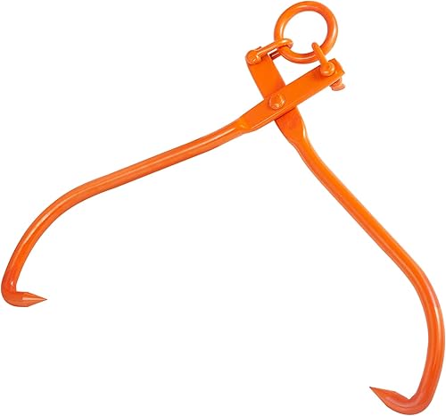 Miniatura 9 de VEVOR Pinzas de deslizamiento de troncos, Pinzas de elevación de troncos de 2 garras de 32 pulgadas, Pinzas de deslizamiento de madera de acero