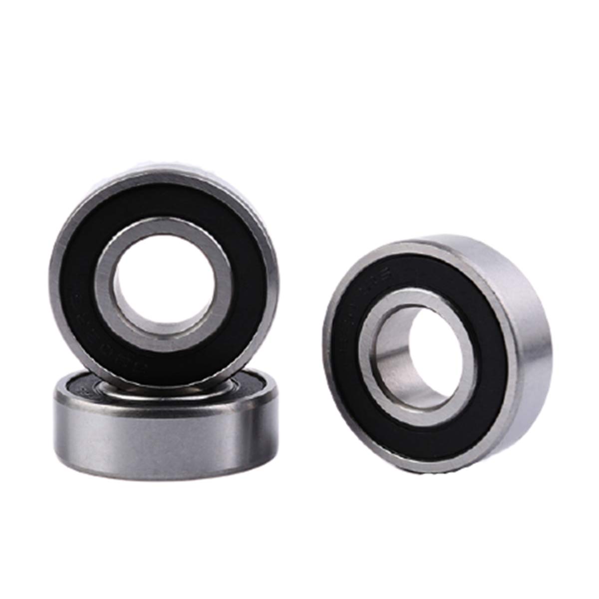 Rubber Cover Deep Groove Ball Bearing, 6303RS High Speed Ball Bearing Steel Z1 Bearing 17x47x14mm 10 Pcs