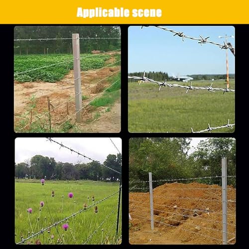 Fil barbelé 4 points clôture de sécurité antirouille 100m