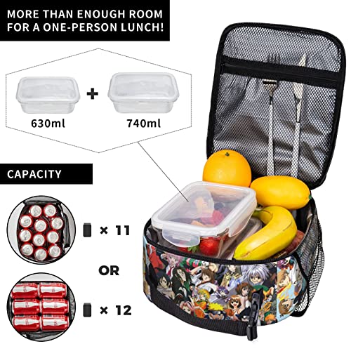 Anime Lunch Bag Reusable Lunch Box Large Lunch Tote Bag Waterproof Leakproof Portable Lunch Bag For Outdoor/Work/Office/Beach/Picnic/Travel Halloween/Christmas/New Year Gifts #TOP4