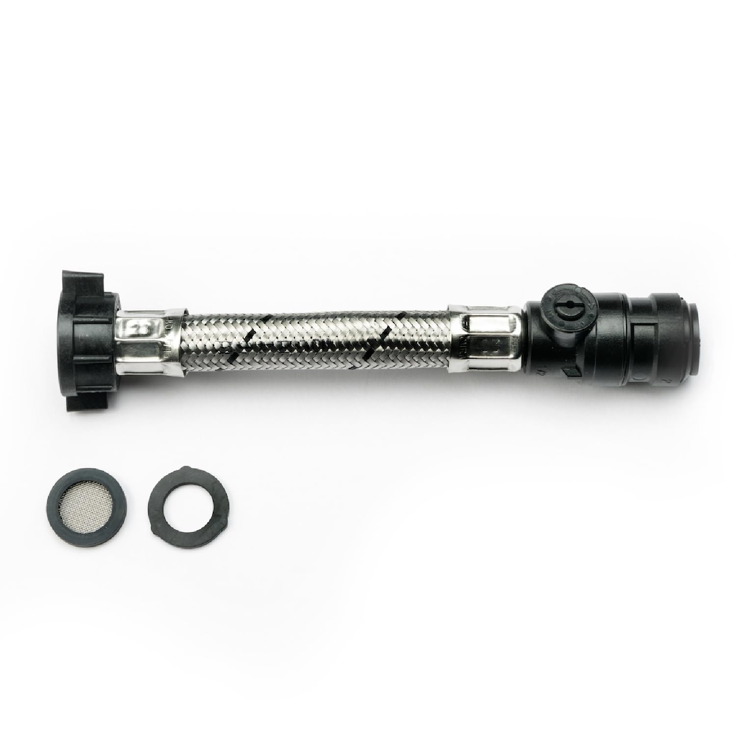 Salamander Pumps Silver - Straight Anti-Vibration Coupler - Accc15mms02 - Iv 15Mm Hose To 15Mm Push Fit Plastic Nut - Noise Reducer - Hose Attachments