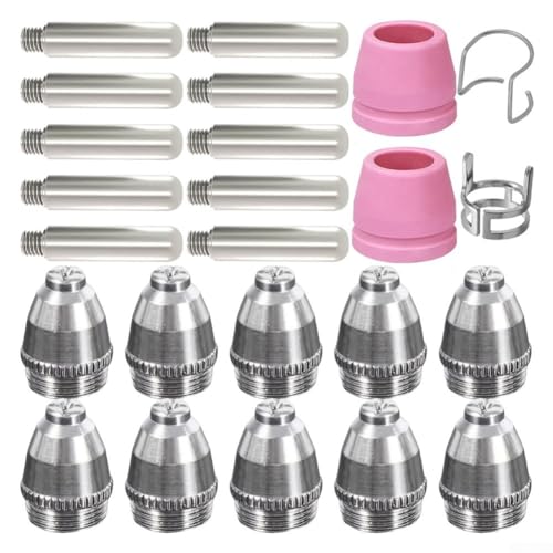 24 boquillas de punta de soplete para cortador de plasma AG-60 y SG-55, compatible con CUT60, CUT50DP, LGK-60, LTP 5000 y WSD-60 Mod