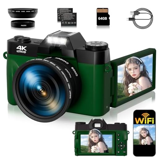 75MP 4K WiFi Vlogging Camera