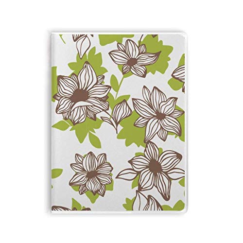 Carnet de peinture floral marron clair et couverture de gomme premium pour artistes exigeants
