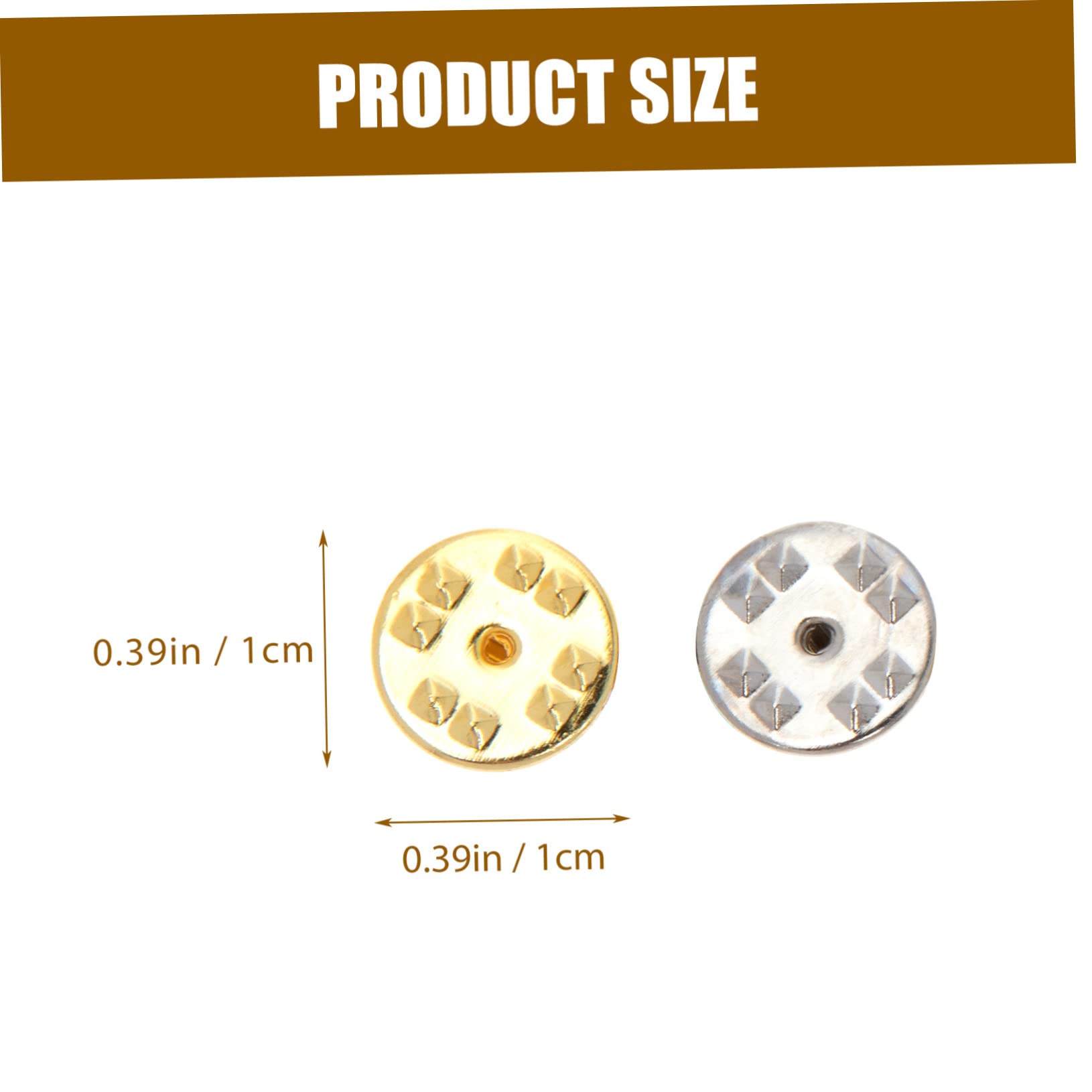 jojofuny 3 Sätze Teiliges Set Dekorative Pin Backs Metall Sichere Verschlüsse Für Anstecknadeln Kragen Pins Und Diy Projekte Langlebig Und Leicht Für Broschen Und Abzeichen 84 Stück * 3