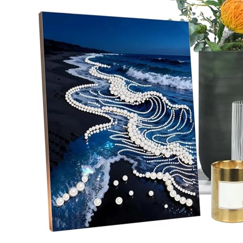 Débuter la broderie facilement avec le kit peinture perle adultes mer