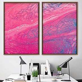 signwin 2 Piece Framed Canvas Wall Art Organic...