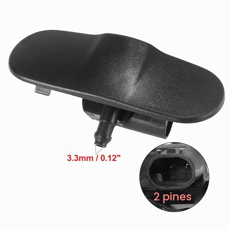 L&R Parabrisas limpiaparabrisas Boquilla rociador para Audi A1 A3 A4 A5 A6 A8 Q7 TT 05-15 calentado