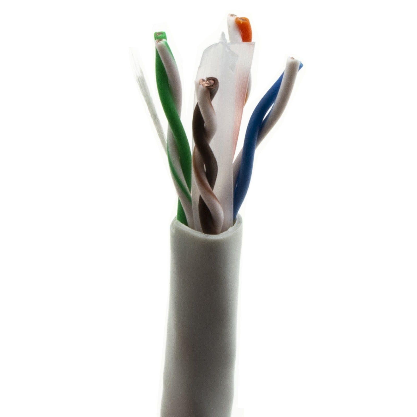 kenable Cavo di Rete Ethernet CAT6 UTP Rame 23AWG per Interni PVC Bobina 100 m [100 metri/100m] Grigio