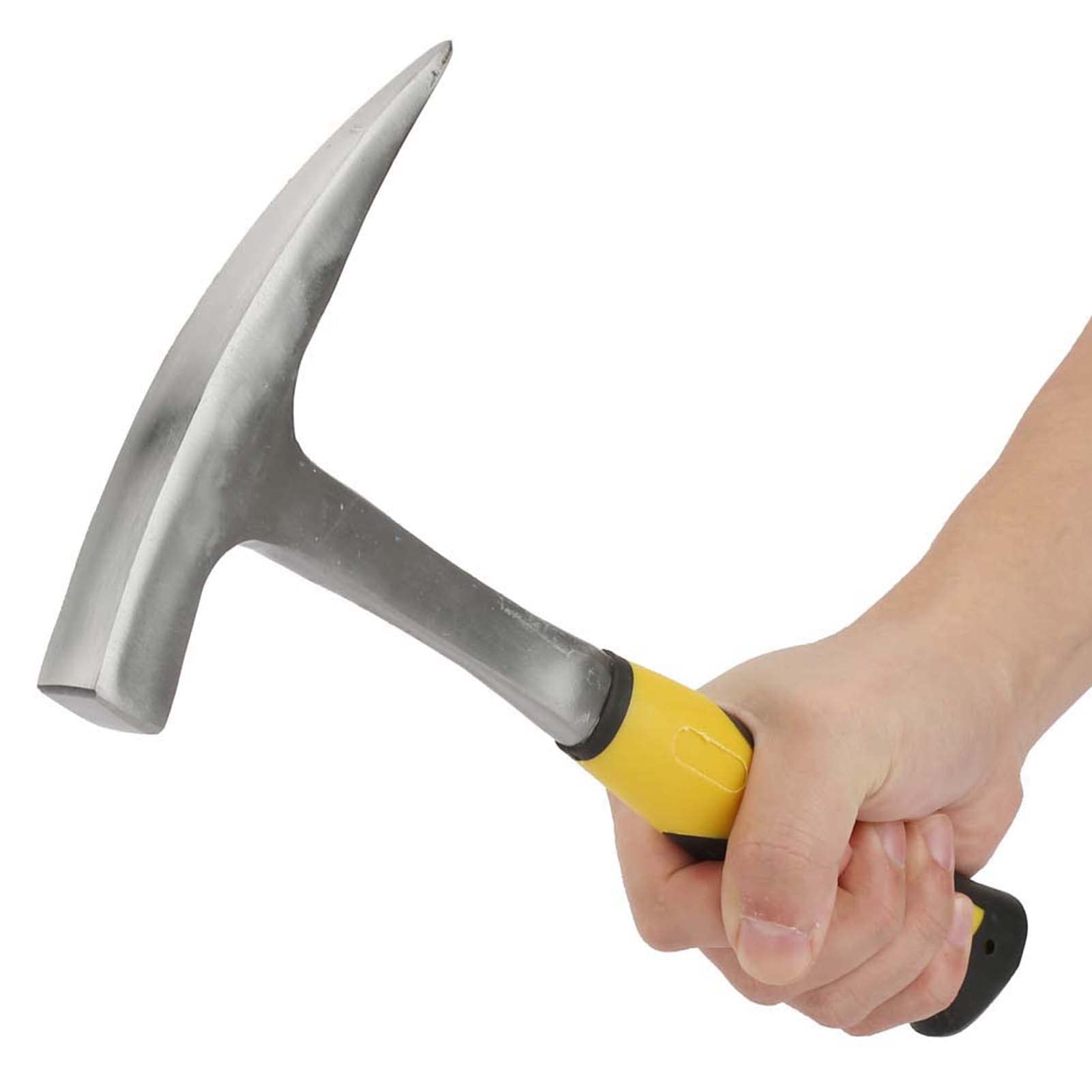 Geological Survey Brick Hammer, High Carbon Steel Double Head Flat Mouth Duckbill Hammer, Impact Resistant and Wear Resistant