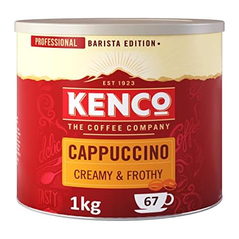 Kenco Cappuccino Instant Coffee 1kg - Tin 1kg (Pack of 1) Cover