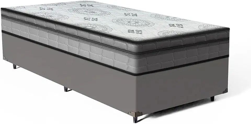 Cama Box com Colchão Espuma D33 Pillow In - Anjos Ortosleep (Solteiro 78)