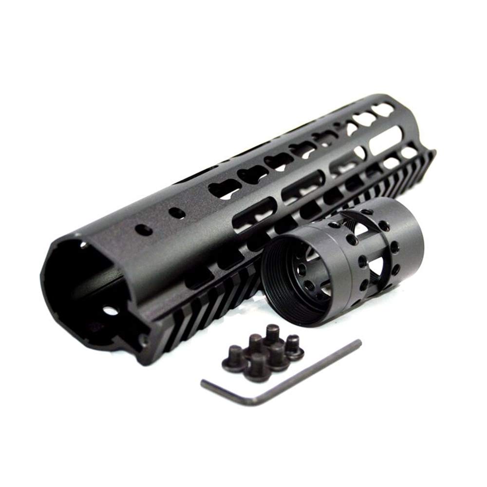 FIRECLUB 7" 9" 10" 12" 13.5" 15" AR15 Free Float Keymod Handguard Picatinny Rail with Barrel Nut for Hunting Tactical