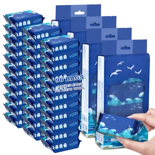 768 PCS Mini Travel Size Wet Wipes,Hand Wipes Travel Size for Adults,Kids