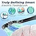 PERBOL Sonic Electric Toothbrush for Adults, Rechargeable with 6 Replacement Brush Heads, 5 Modes and 3 Intensity, with 2-Minute Intelligent Timer and IPX7 Waterproof Technology, in Antique Black