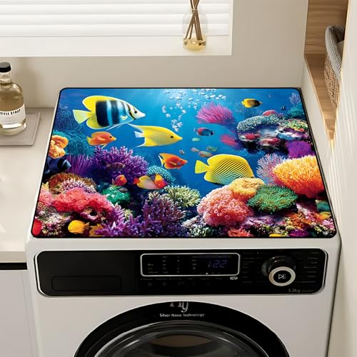 Image of Washer and Dryer Topper for Top,23.6 inch x 19.7 inch Washer Dryer Countertop Mat, Waterproof & Anti-Slip Dryer Top Protector Mat