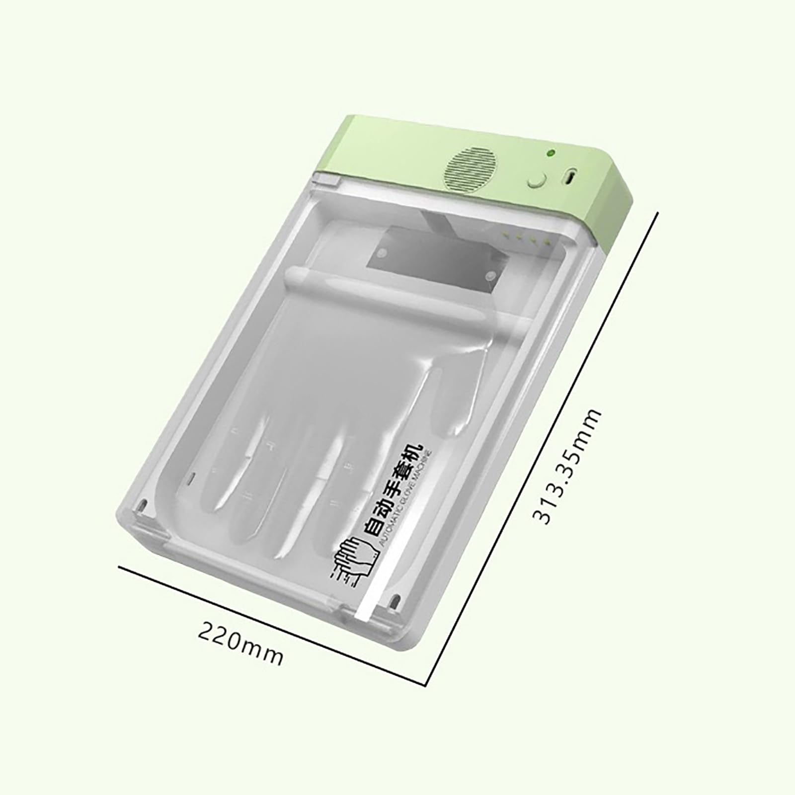 Dispensador automático de guantes desechables, montaje en pared, diseño de ahorro de espacio para un uso eficiente en caja de herramientas, garaje, taller, cocina