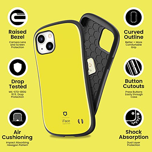 Coque iPhone 13 jaune double couche iFace First Class antichoc et mignonne - 5