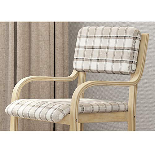 Chaise d'ordinateur compacte avec accoudoirs pour petit espace