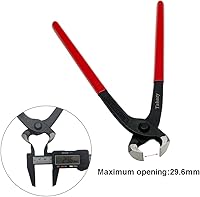 Vista 4 de Alicates de abrazadera de oreja, herramienta engarzadora de pinzas, pinzas de manguera de oreja única para auto ATV UTV, extractor de clavos