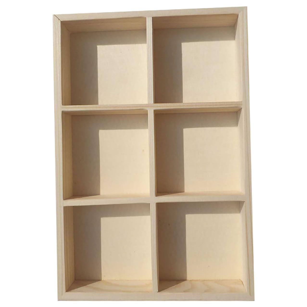 Housoutil 10 Pezzi Contenitore Pittura in Legno Massello con Scomparti Scatola Robusta per Pennelli e Colori per Scuole Casa e Laboratori Artistici