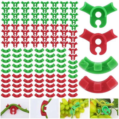Yoosso 120 Stück Pflanzenbieger lst Clips Low Stress Pflanzenclips Zum Biegen 90 Grad Training Clips für Niedrige Belastung Pflanzenwachstum Bieger (2 Größen)