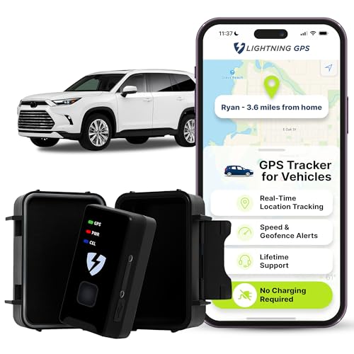 Lightning GPS GL300 Car Tracker Device for Vehicles w/Magnetic Case – Hidden GPS Tracker for Fleet...