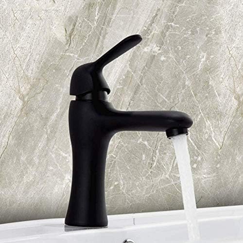 Mitigeur d'évier cascade robinet noir à commande unique pour grand confort