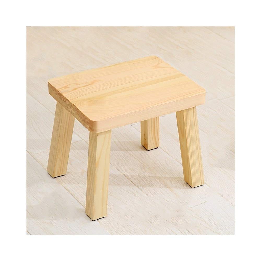 Tabouret de pied créatif en bois haut de gamme au design minimaliste