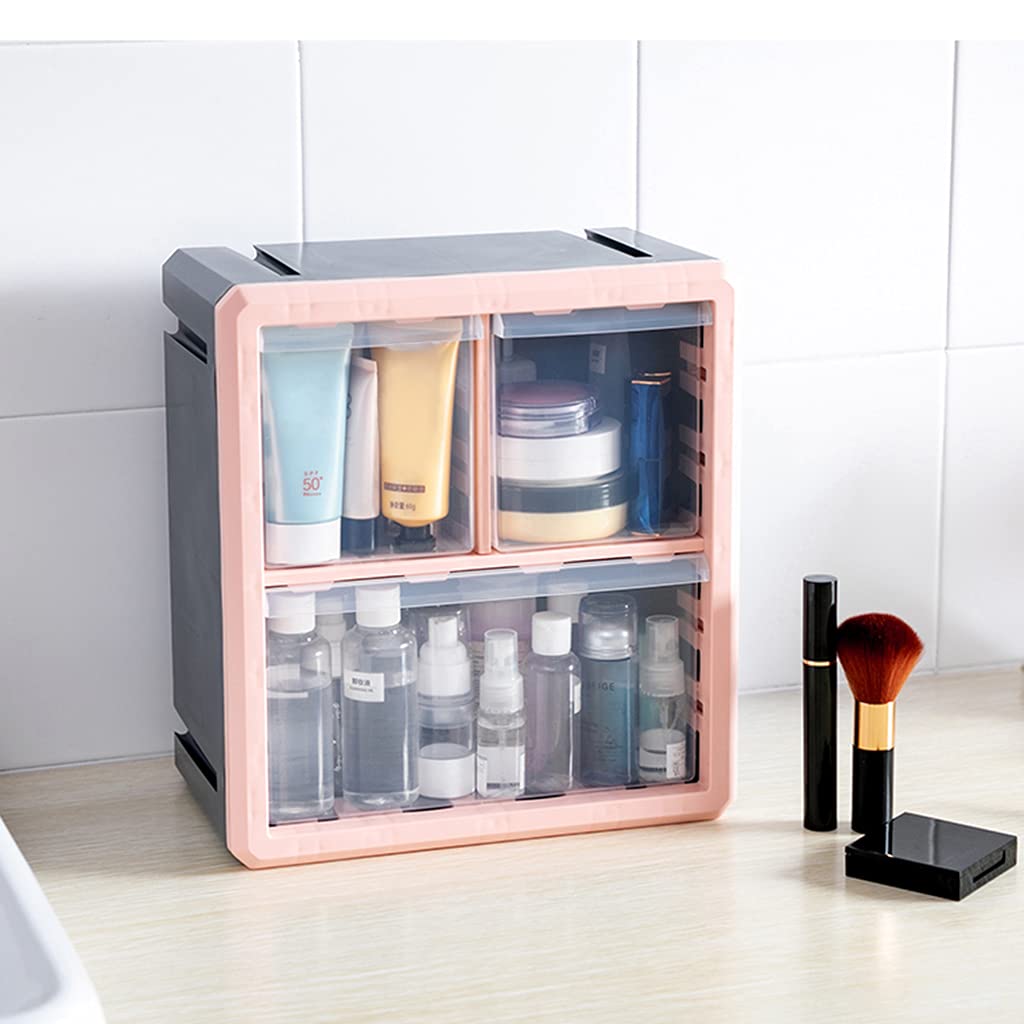 Soporte de pared para bolígrafos, múltiples compartimentos, apilable, combinable, organizador de escritorio, ranuras deslizantes, soportes de maquillaje para tocador con cubierta