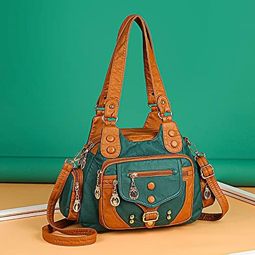 Hobo Shoulder Bags- Small Purses for Women Ladies Shoulder Bags Vegan Leather Multi-Pocket Handbags Designer Tote Bag