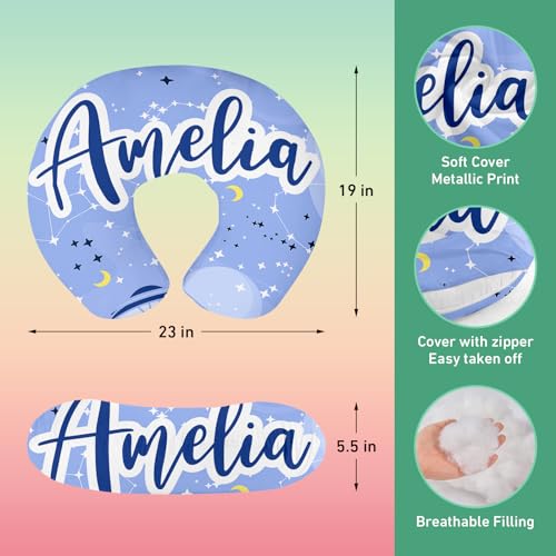 Image of Personalised Car Seat Cover for Babies - Multi-use Carseat Canopy Cover with Name, Purple Pattern Car Seat Covers, Christmas Birthday Gifts for Infant Boys and Girls
