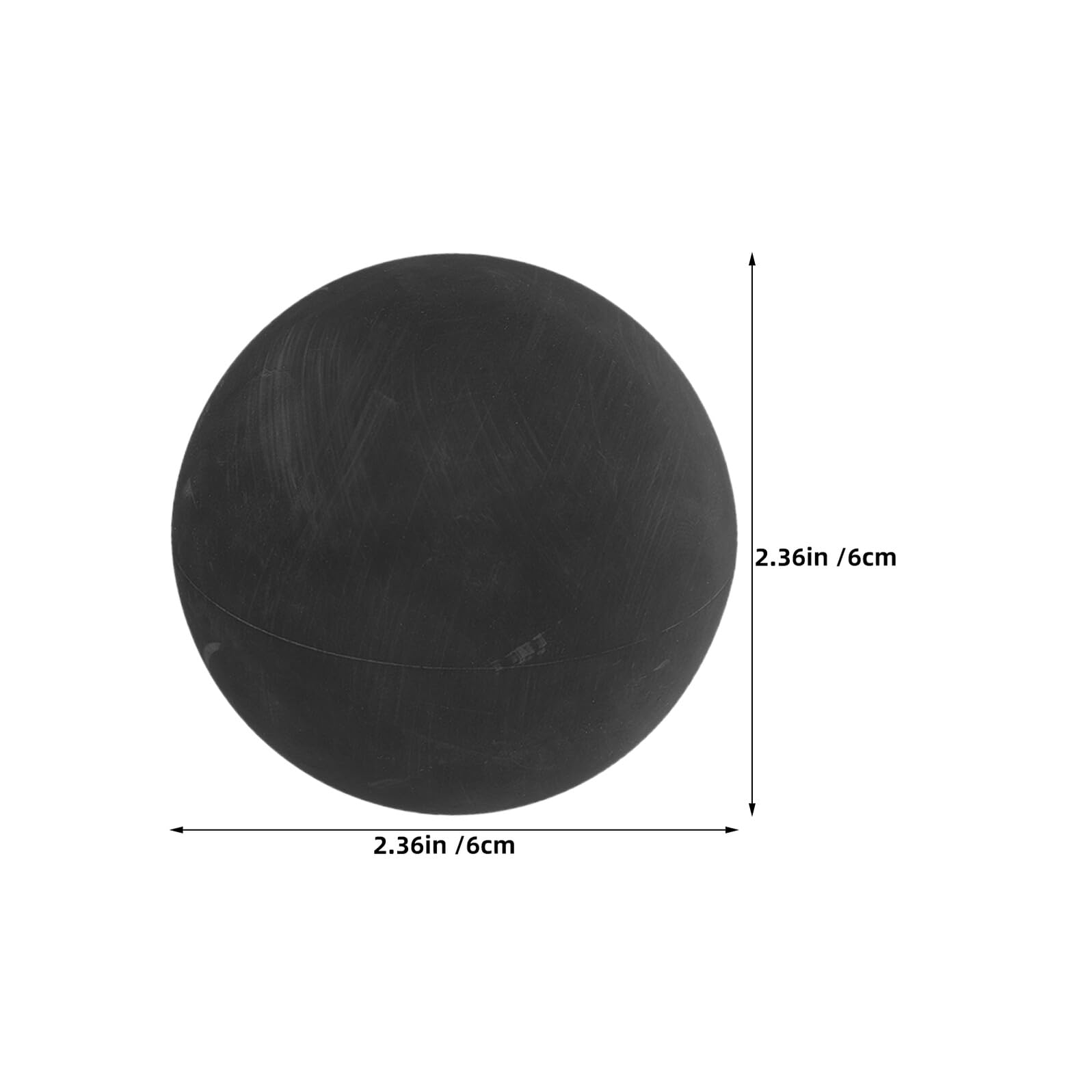 ifundom 6 Balones de Squash de Goma Negra para Entrenamiento, Raquetbol y Coordinación