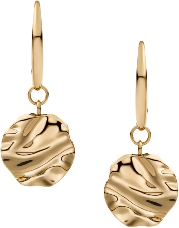 Skagen Women's Minimalist Silver, Rose Gold or Gold Tone Stainless Steel Drop Earrings