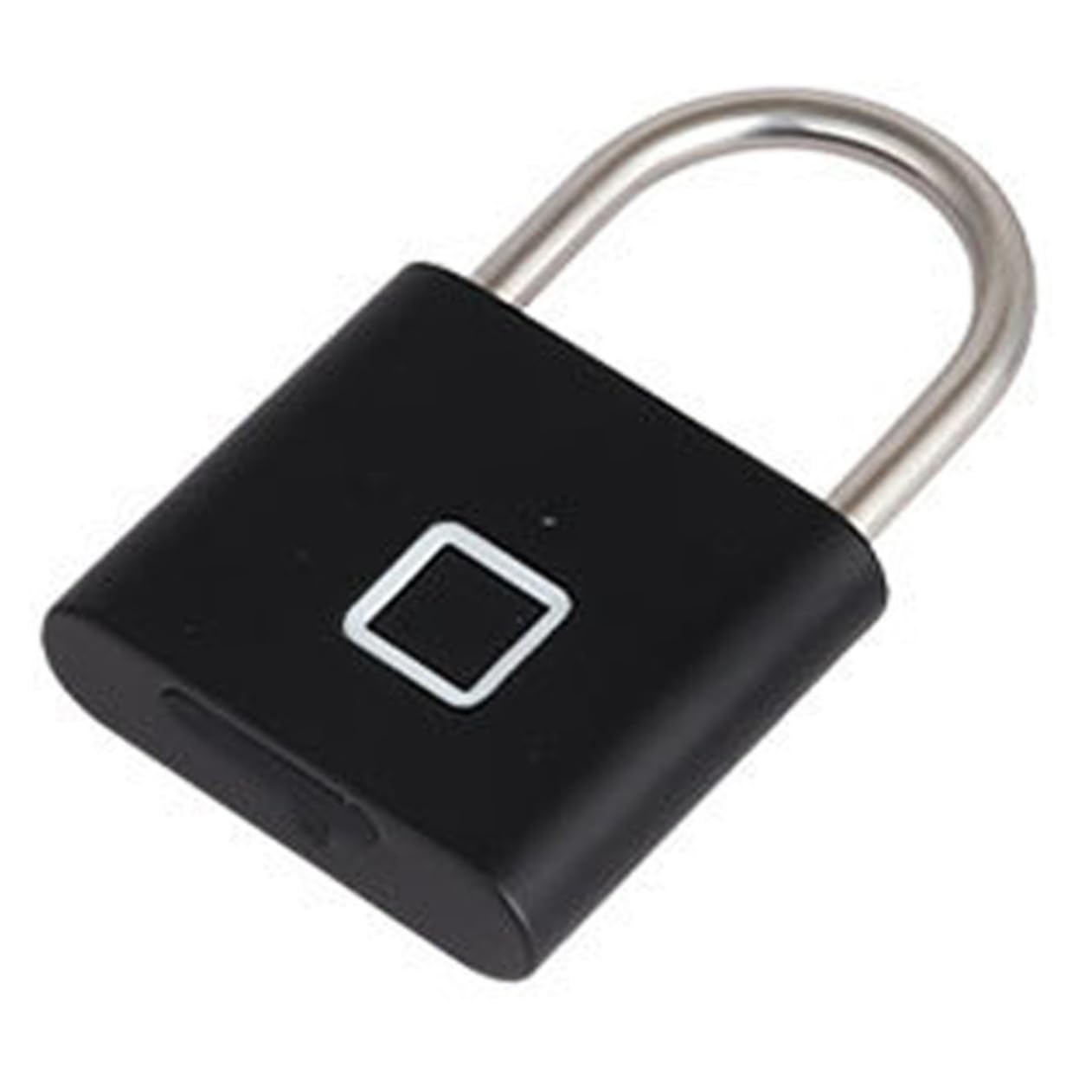 DOITOOL 4 Stück Schließfach Zubehör portable lock geldschrank tragbare Tür Vorhängeschlösser für Gepäck Outdoor-Fingerabdrucksperre Vorhängeschloss mit Fingerabdruck Aluminiumlegierung