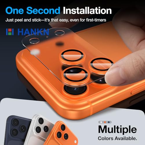 HANKN for iPhone 17 Pro Camera Lens Protector Tempered Glass Cover, Clear - image 6