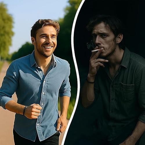 Anti Smoking Bracelets - 3PCS Quit Smoking Bracelet, Adjustable Stop Smoking Cessation Bracelet Kit, Handmade Effective Quit Reminder Jewelry Kit for Women Men3