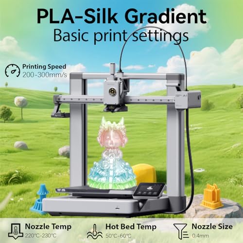 Image of Silk Gradient Rainbow Blue Elf PLA 1.75mm 1kg Shiny 3D Printer Filament FDM