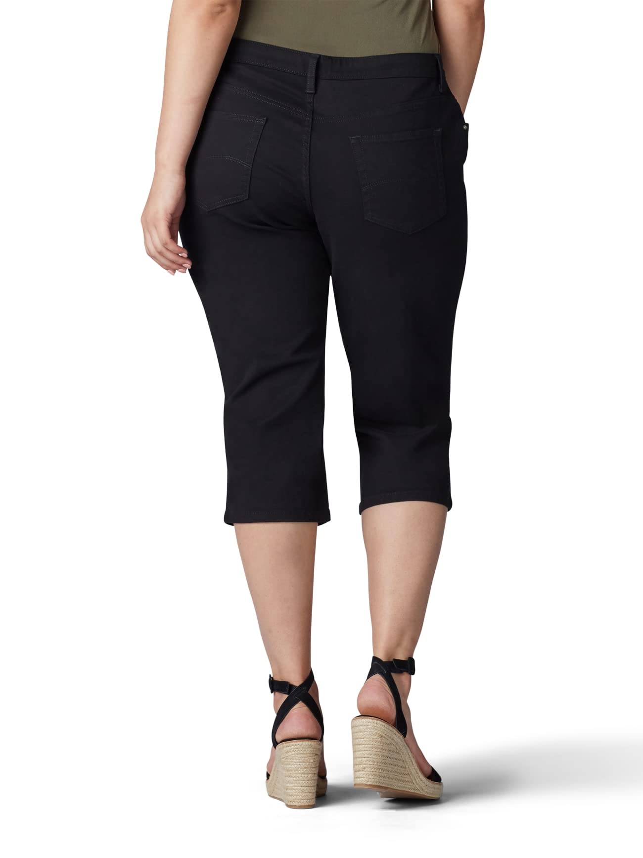 Lee Pantalon Capri en Jean Coupe Décontractée Grande Taille - Jeans - Jean Capri en Denim Coupe décontractée - Femme