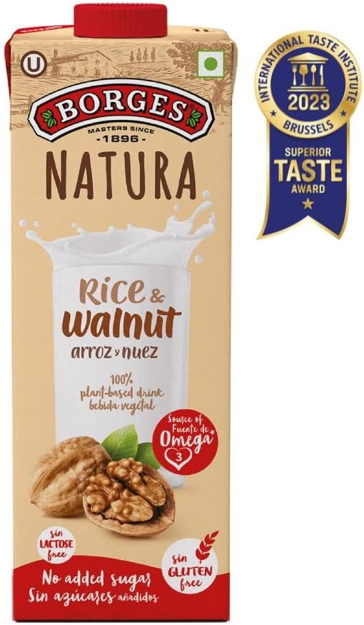 Borges Natura Rice and Walnut Drink, 1000 ml, White (905955)
